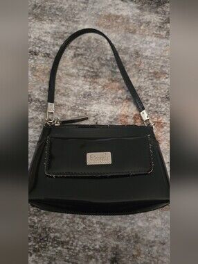 Beijo Black Patent Mini Shoulder Bag